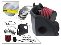 RED Cold Air Intake Kit +Heat Shield For 2006-2011 Honda Civic 1.8L