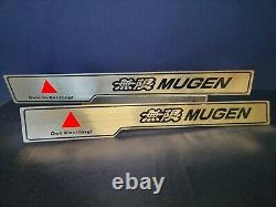 Rare! Authentic MUGEN AIRWAVE Stainless Steel Door Sills JDM Honda USDM Acura