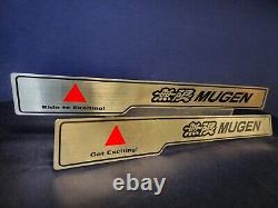 Rare! Authentic MUGEN AIRWAVE Stainless Steel Door Sills JDM Honda USDM Acura
