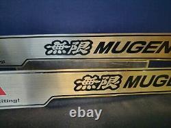 Rare! Authentic MUGEN AIRWAVE Stainless Steel Door Sills JDM Honda USDM Acura