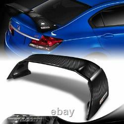 Real Carbon Fiber Mugen Style Rear Trunk Spoiler Fit 2012-2015 Honda CIVIC Sedan