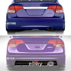 Rear Bumper Diffuser for 2006-2011 Honda Civic Sedan Carbon Fiber Style Rear