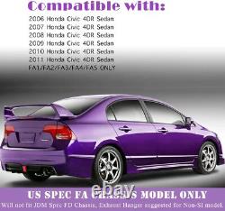 Rear Bumper Diffuser for 2006-2011 Honda Civic Sedan Carbon Fiber Style Rear