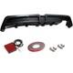 Rear Bumper Diffuser With Led For Honda Civic Mugen Rr Carbon Fiber Style 2006-11