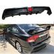 Rear Bumper Diffuser With Led For Honda Civic Mugen Rr Carbon Fiber Style 2006-11