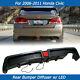 Rear Bumper Diffuser Withled Fit 06-11 Honda Civic 4dr Mugen Rr Carbon Fiber Style