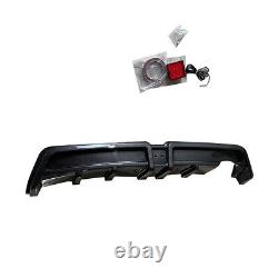 Rear Bumper Diffuser withLED Fit 06-11 Honda Civic 4dr Mugen RR Carbon Fiber Style