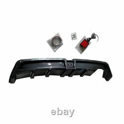 Rear Bumper Diffuser withLED Fit 06-11 Honda Civic 4dr Mugen RR Carbon Fiber Style