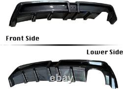 Rear Bumper Diffuser withLED For 06-11 Honda Civic 4DR Mugen RR Carbon Fiber Look