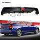 Rear Bumper Diffuser Withled For 06-11 Honda Civic 4dr Mugen Rr Carbon Fiber Style