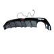 Rear Bumper Diffuser Withled For 2006-2011 Honda Civic 4dr Mugen Rr Style