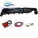 Rear Bumper Diffuser Withled For 2006-2011 Honda Civic Mugen Rr Carbon Fiber Look