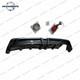 Rear Bumper Diffuser Withled For 2006-2011 Honda Civic Mugen Rr Carbon Fiber Style