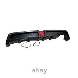 Rear Bumper Diffuser withLED For 2006-2011 Honda Civic Mugen RR Carbon Fiber Style