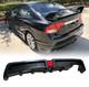 Rear Bumper Diffuser Withled For Honda Civic 2006-2011 Mugen Rr Carbon Fiber Style