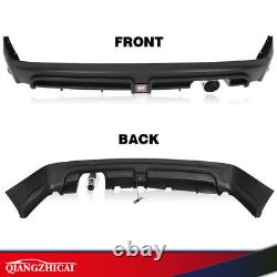 Rear Bumper Spoiler+ LED 3RD Brake Light + Muffler Tip Fit For 06-11 Civic Sedan