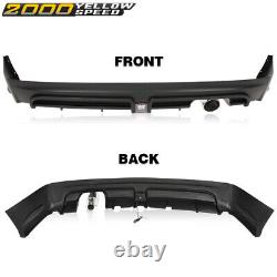 Rear Bumper Spoiler WithLED 3RD Brake Light+Muffler Tip Fit For 06-11 Civic Sedan