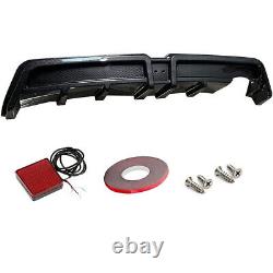 Rear Diffuser withLED Carbon Fiber Style Mugen RR For 2006-2011 Honda Civic 4dr