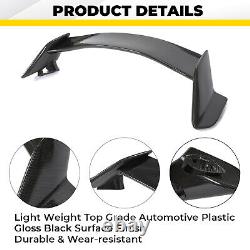 Rear Trunk Lip Spoiler Carbon Fiber Color For 2016-2021 Honda Civic Hatchback