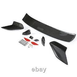 Rear Trunk Lip Spoiler Carbon Fiber Color For 2016-2021 Honda Civic Hatchback