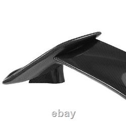 Rear Trunk Lip Spoiler Carbon Fiber Color For 2016-2021 Honda Civic Hatchback