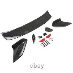 Rear Trunk Lip Spoiler Carbon Fiber Color For 2016-2021 Honda Civic Hatchback