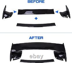 Rear Trunk Spoiler Wing JDM MUGEN Style FOR 2006-2011 Honda Civic Sedan Black