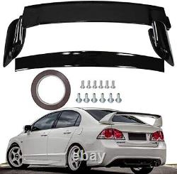 Rear Trunk Spoiler for Honda Civic 2006-2011 4DR Sedan Mugen Style RR Trunk Wing