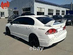 Rear Wing Composite Spoiler Mugen Style for Honda Civic 4D 8th gen 2006-2012