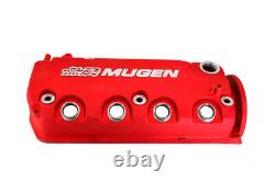 Red MUGEN Racing Rocker Engine Valve Cover with Oil Cap For Honda Civic VTEC SOHC