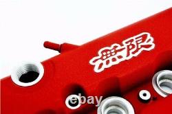 Red MUGEN Style Engine Valve Cover For Honda Civic B16 B17 B18 VTEC B18C DOHC