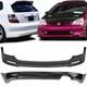 Sasa 2x Combo For 02-05 Honda Civic Si Ep3 3dr Pu Mu2 Front Tr Rear Bumper Lip