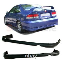 SASA Made for 1999-2000 Honda Civic 2dr/4dr Type-R PU Rear Bumper Lip Spoiler