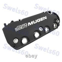 SET of MUGEN Racing Rocker Engine Valve Cover +Oil Cap For Honda Civic VTEC SOHC