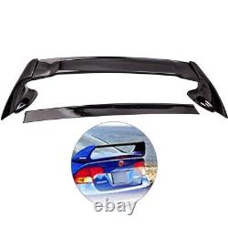 Sedan Rear Trunk Lip Spoiler Wing ABS Black Fit For HONDA Civic 2006-2011