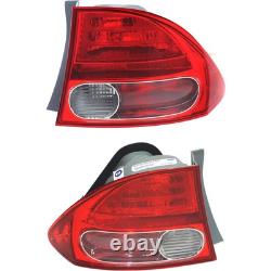 Set of 2 Tail Lights Taillights Taillamps Brakelights Driver & Passenger Pair