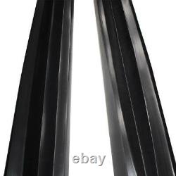 Side Skirt Mugen Style For 2006-2011 Honda Civic Sedan 4-Door Unpainted Black