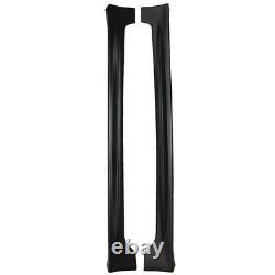 Side Skirt Mugen Style For 2006-2011 Honda Civic Sedan 4-Door Unpainted Black