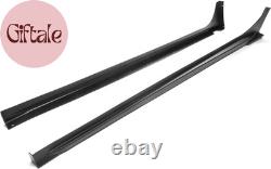 Side Skirts Fits 2022-2025 Honda Civic 11Th Gen Sedan, Mugen Style Unpainted Bla