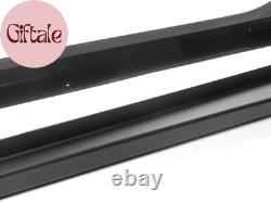 Side Skirts Fits 2022-2025 Honda Civic 11Th Gen Sedan, Mugen Style Unpainted Bla