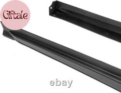 Side Skirts Fits 2022-2025 Honda Civic 11Th Gen Sedan, Mugen Style Unpainted Bla