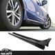 Side Skirts Fits 22-25 Honda Civic 4d 5d Mugen Style 2pcs Rocker Pp Gloss Black