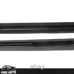 Side Skirts Fits 22-25 Honda Civic 4D 5D Mugen Style 2PCS Rocker PP Gloss Black