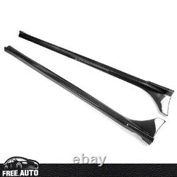 Side Skirts Fits 22-25 Honda Civic Sedan Hatchback Mugen Carbon Fiber Print PP