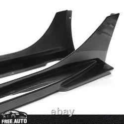 Side Skirts Fits 22-25 Honda Civic Sedan Hatchback Mugen Carbon Fiber Print PP