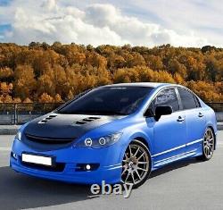 Side Skirts For Honda Civic 4D Sedan 8th Gen 2006-2012 Mugen Style Body Kit New