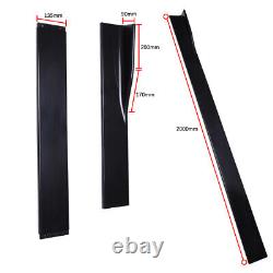 Side Skirts Panel Front Bumper Lip Body Kit For Honda Civic Mugen PU MU 06-11