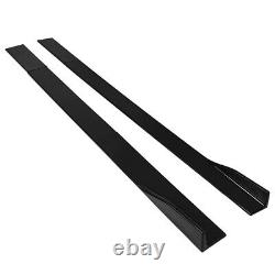 Side Skirts Panel Front Bumper Lip Body Kit For Honda Civic Mugen PU MU 06-11