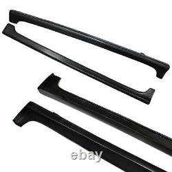 Side Skirts Rocker Panels Black For Honda Civic 9th 4-Door 2012 2013 2014 2015