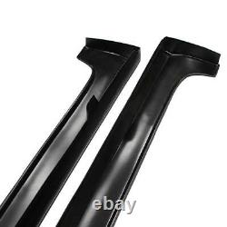 Side Skirts Rocker Panels Black For Honda Civic 9th 4-Door 2012 2013 2014 2015